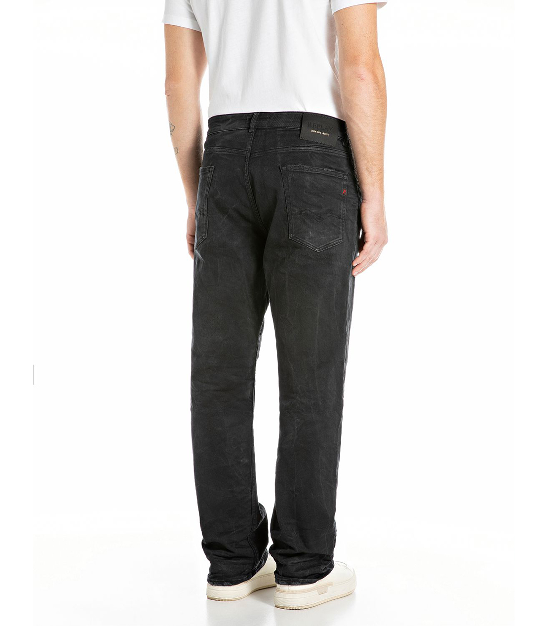 NEW ブーツカットCLEY ブラックオーバーダイストレッチデニム 詳細画像 ブラック 2